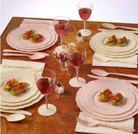 Assiettes en plastique jetables pour les fêtes d'anniversaire et les réunions de famille