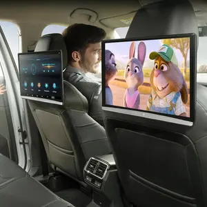 Jmance จอแอนดรอยด์ติดรถยนต์9นิ้วเบาะหลังประชาสัมพันธ์แท็กซี่หน้าจอสัมผัส WIFI 4คอร์พนักพิงศีรษะเล่นโฆษณา