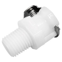 ZDVseal POM Quick Connect Fitting 1/4 NPT Male Female Socket Dripless for Aquarium Water Filtration System