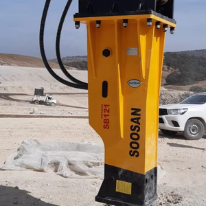 Caja de martillos hidráulicos SB 121 de calidad superior, modelo rojo para excavadoras de 28-35 TONS, motor central y actividades de demolición de motores - Product Image 1