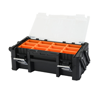 VERTAK poignée portable boîte de rangement pour pièces de rechange en plastique boîte de rangement à 18 compartiments pour vis