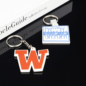 Cadeau d'affaire promotionnel porte-clés logo personnalisé porte-clés PVC souple personnalisé mignon en caoutchouc porte-clés PVC - Product Image 1