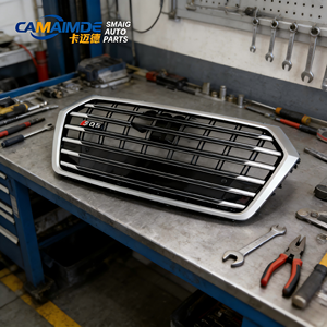 Camaimde Nueva Parrilla de Fibra de Carbono para Audi A5 S5 RS5 Q5 RSQ5 Modelos 2018-2020 - Pieza de Reequipamiento/Actualización SQ5 - Product Image 3