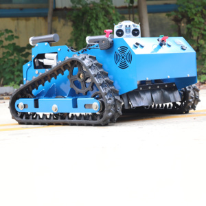 โรงงานจำหน่ายเครื่องตัดหญ้าแบบรีโมทคอนโทรล ใบมีดแบน เครื่องยนต์ EPA Euro5 ปรับความสูงได้ 1 ถึง 20 ซม. ระยะควบคุม 500 ม. - Product Image 5