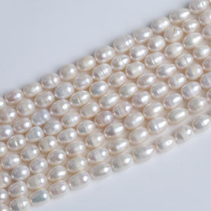 Zhuji Natural <b>Freshwater</b> <b>Pearl</b> Necklace and <b>Bracelet</b> DIY Kit 7-8mm White and Pink Beaded Fashion Accessories Loose <b>Pearls</b> - Product Image 3