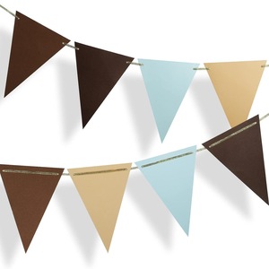 Guirlande de fanions multicolores à double ficelle pour décoration de fête d'anniversaire et photomaton - Product Image 6