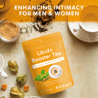 Thé à l'ashwagandha et au ginseng naturel, à base de plantes, pour hommes et femmes, stimulant de la libido, marque privée OEM