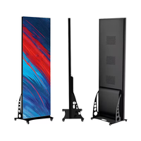Écran d'affichage LED intérieur avec support P1.2 P1.5 P1.8 P2.5 – Installation rapide, sans montage, publicité portable