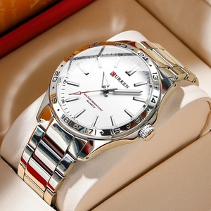 Montre pour homme tendance décontractée pour le travail, mouvement à quartz 8406, bracelet en acier inoxydable, cadran en verre étanche, aiguille luminescente - Product Image 2