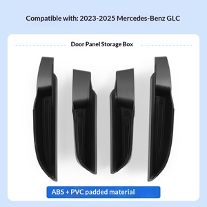 Lot de 4 organiseurs latéraux de <span class=keywords><strong>porte</strong></span> avant et arrière pour Mercedes GLC-Class 2023-2025, boîte de rangement de poignée de <span class=keywords><strong>porte</strong></span> style OEM - Product Image 6