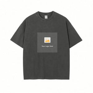 Designer Factory Cheap Price MOQ 20 Pieces Men's Solid Knitted 100% Cotton <b>T</b>-Shirt Blank with Custom Logo for Street Wear - Product Image 1