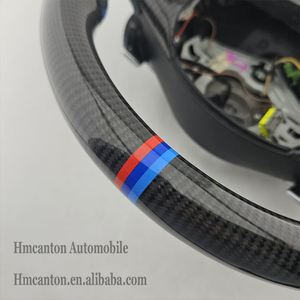 Volante Deportivo de Fibra de Carbono y Cuero Perforado para BMW Serie 3 E90 E91 E92 E93, Venta al Por Mayor - Product Image 3