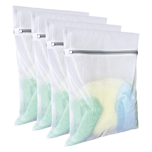 Großhandel Custom ized Logo gedruckt Easy Carry Wieder verwendbare Polyester Mesh Wäsche sack für feine Unterwäsche Wash Safe - Product Image 1