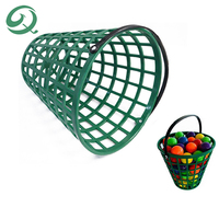 Ventes chaudes Organisateur de rangement pour balles de golf Accessoires Panier en plastique pour balles de golf Contient 100 balles Conteneur pour balles de golf Seau pour terrain de golf