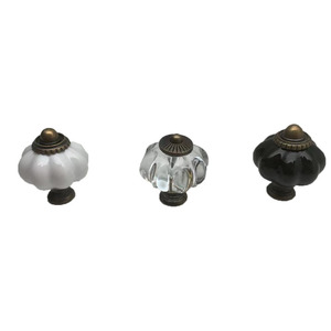 Acrylic Furniture <b>Knobs</b> Round Drawer Handles Traditional Style Durable Cabinet Hardware - Product Image 1