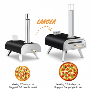 Horno de Acero Inoxidable 430 de Una Sola Cámara, Precio Mayorista, Horno para Pizza y Tostadas, Fácil de Transportar para Camping - Product Image 2