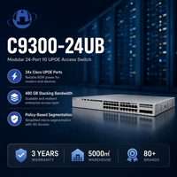 Network Essentials Original C9300-24UB 24-Port UPOE Modularer Uplink Hochleistungs-Puffer StackWise Enterprise-Switch