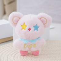Boneka Beruang Bordir Lucu, Mainan Plush Isi Kapas PP Lembut, Gantungan Kunci Ransel Beruang, Desain Kustom, Dekorasi Beruang Mini, Hadiah Promosi