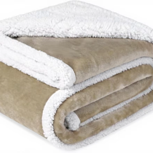 Couverture en polaire tricotée imperméable pour chien et chat, utilisable en toutes saisons, protection anti-fuite en polaire Sherpa pour couvrir le canapé - Product Image 1