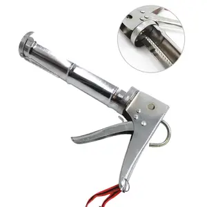 Factory Direct Silver Semicircle Chrome Plated Caulking Gun For Hand Hardware Tools