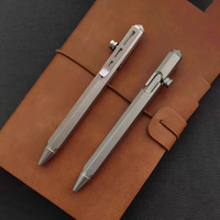 Titanium EDC Titanium Bolt Action Pen avec étui cadeau