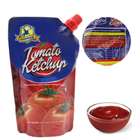 Sachet de ketchup aux tomates concentré biologique 250g en vrac prix de gros Ketchup biologique sauces pures pâte de tomates