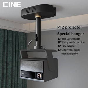 Support de plafond pour projecteur en aluminium de qualité supérieure avec adaptateur caché 360° °   Rotation, capacité de charge de 10 kg, compatibilité universelle avec vis 1/4 - Product Image 1