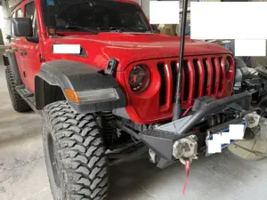 Pare-chocs avant en acier de voiture tout-terrain <span class=keywords><strong>4X4</strong></span> pour Jeep Wrangler JT gladiator JL JK - Product Image 5