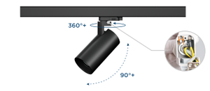 Puissance 15w 20W 30W Cob Obscurcissement Intelligent Faisceau Réglable Led <span class=keywords><strong>Piste</strong></span> Lumière Anti-éblouissement Accessoires Haut Sortie Ra90 - Product Image 5