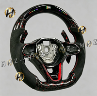 Volant personnalisé HZ en fibre de carbone et cuir à 3 branches avec LED et couleur personnalisée pour Volkswagen ID7 ID3 MK8 Touareg Golf GTI