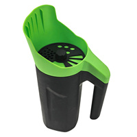 Vertak 1L Petit épandeur-semoir manuel à ouverture réglable pour pelouse, jardinage, semis, fertilisation, déneigement