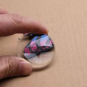 Tailles convexes acryliques de 25mm 34mm 37mm 42mm de lentille de visionneuse du carton 3D de PMMA VR - Product Image 4