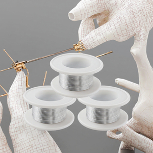 سلك لحام فائق الجودة 0.8 مم مع قلب من الراتنج، لفة سلك لحام بدون تنظيف بنسبة فلكس 2.0٪ للإصلاح، 20 جرام، تصنيع حسب الطلب HXS-01 - Product Image 2