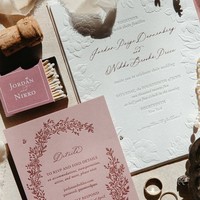 Suite d'invitations de mariage vintage européennes gaufrées, ensemble de cartes d'invitation personnalisées en papier floral pour anniversaire et fête