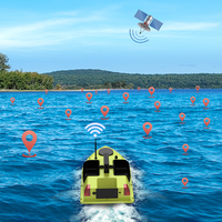 Bateau de pêche télécommandé de haute technologie avec sonar GPS 99 positions, navigation nocturne, détecteur de poissons, type RC avec fonctionnalités de signalisation en cas de perte de signal