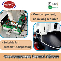 Adhésif thermique en silicone neutre blanc à un composant NDST, pâte conductrice pour produits électroniques
