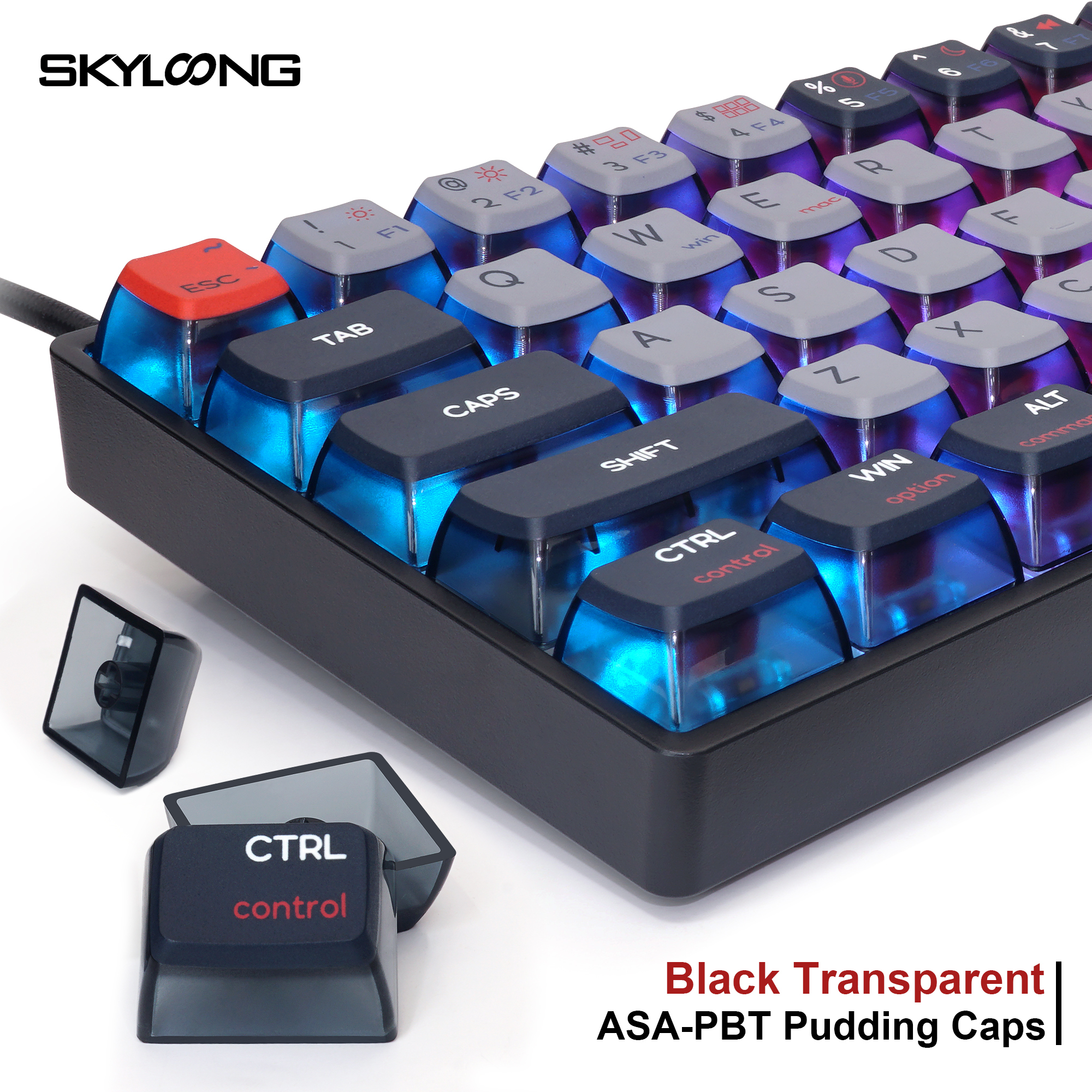 Skyloong 60% QMK VIA Mechanical Keyboard with 61keys KTT