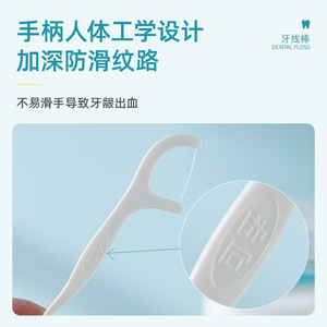 Cofoe Dental Floss Picks 50-Pack Portable Disposable <b>Toothpick</b> for Oral Care - Product Image 4