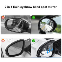 2 pièces YFL – Coques de rétroviseurs de voiture de luxe en PVC avec protection anti-pluie, accessoires extérieurs à clipser