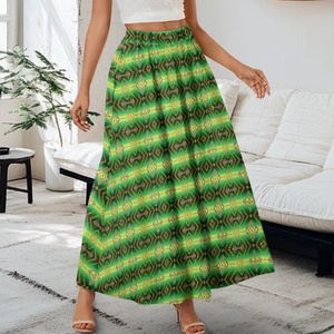 <strong>Aztec</strong> Printed Long <strong>Skirts</strong> for Women Jupes Longues Pour Femmes Maxi <strong>Skirt</strong> - Product Image 4