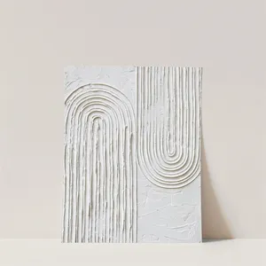 핫 세일 독특한 유행 간단한 질감 3D 그림 나무 프레임 벽 아트 캔버스 그림