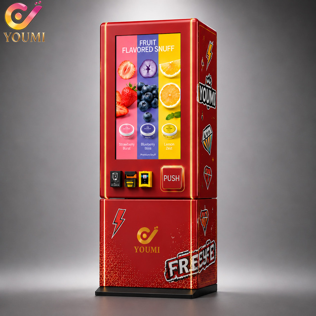 US Based Remote Control 32" Touch Screen SNUS ZYN Vending Machine for Tabacoo Products with Id Scanner