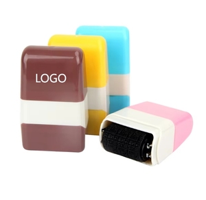 Promotional Leather Confidential Roller Stamp Custom Logo 100 <b>Sheets</b>-Privacy Blotter Shipping Labels for Protecting Personal - Product Image 1
