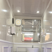 Toilettes mobiles extérieures en panneaux sandwich en fibre de verre, écologiques, portables, avec douche
