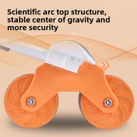 Attelle de coude à retour automatique à 2 roues, support de coude en mousse souple, portable, léger (1,25 kg), pour entraînement abdominal et de base, idéal pour débutants et usage à domicile