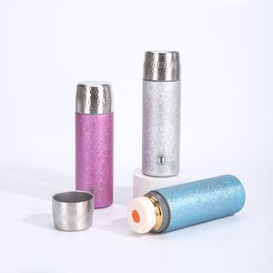 480ml Luxury Hammered Titanium Plated Insulated Water Bottle Creative <b>Tea</b> Separation Vacuum Flask Business Gift with <b>Infuser</b> - Product Image 3