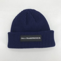 Unisex Warm Cable Gestrickte Mütze Dicke Weiche Acryl Ski Mütze Gewebtes Etikett Frauen Männer Winter Druck muster