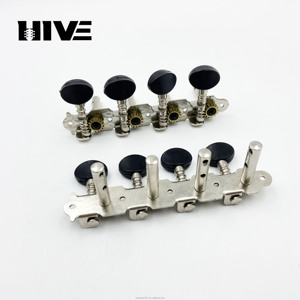 <span class=keywords><strong>Mandolina</strong></span>-Diapasón de columna de acero de doble orificio de 4 cuerdas con 8 cuerdas, clavijas de afinación redondas pequeñas negras, instrumento musical nacional - Product Image 4