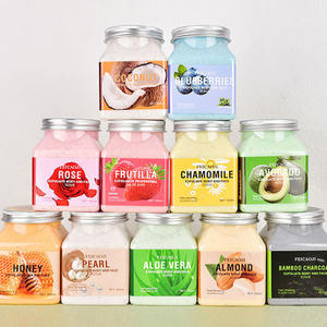 OEM 350g naturale fragola cocco Aloe Vera Scrub per il corpo pulizia profonda esfoliante <span class=keywords><strong>zucchero</strong></span> sbiancante crema Scrub per il corpo - Product Image 1