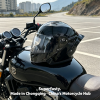 Casques de moto unisexes de luxe ABS, casque demi-face à dégagement rapide, durable, pour les trajets quotidiens en ville, qualité professionnelle, tous usages